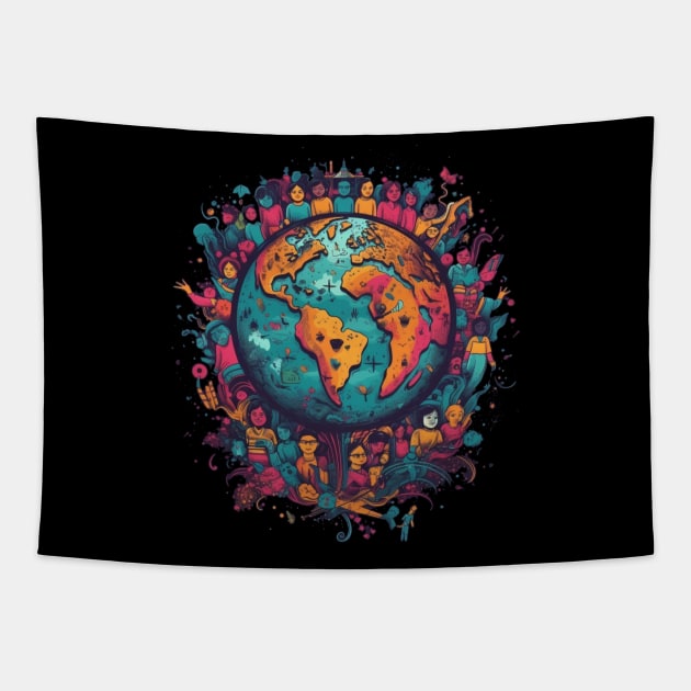 youth day Tapestry by Pixy Official