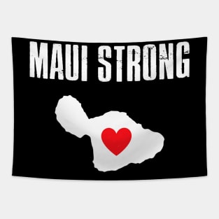 Pray for Maui Hawaii Strong Heart Tapestry