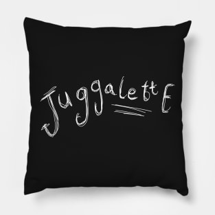 Dark and Gritty Juggalette sketch text Pillow