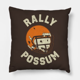 Rally Possum Funny Cleveland Football Pillow