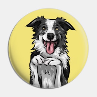 Border Collie Dog Pin