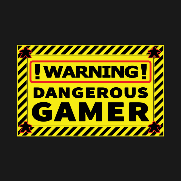 Disover Dangerous Gamer Warning - Gamer - T-Shirt