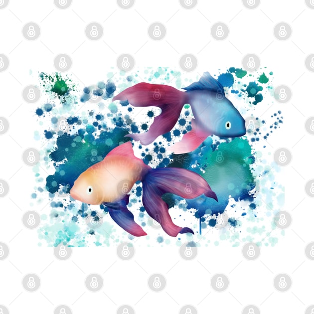 Colourful Tropical Fish. Artwork By Annalisa Amato by annalisaamato