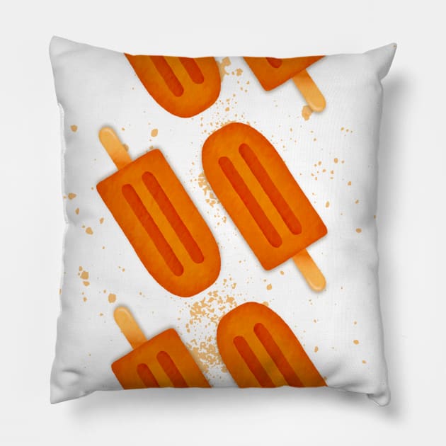 Orange Popsicle Pillow by GraphiscbyNel