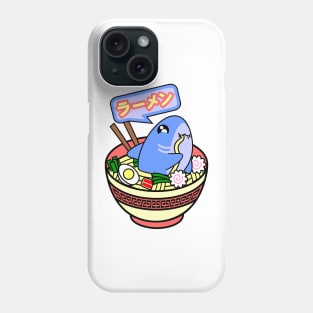 Ramen shark kawaii. Cute shark ramen noodles bowl. Phone Case