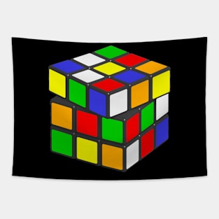 Vintage Rubik Cube Tapestry