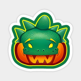 Pumpkin Cosplay Halloween Dinosaur Magnet