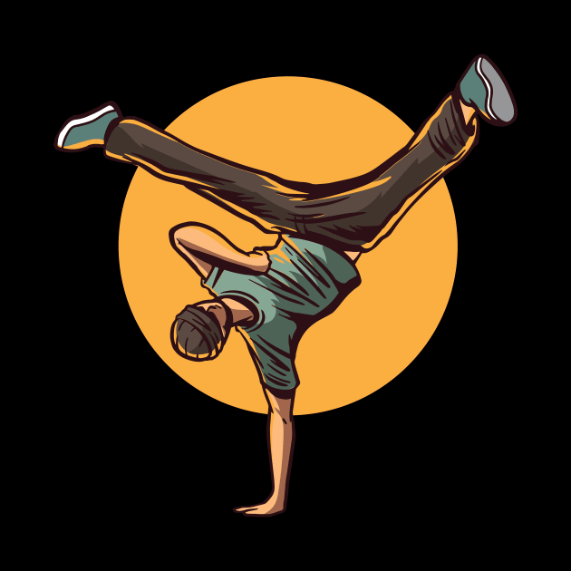 Breakdancing B-Boy Hip Hop Dancer by Luxara