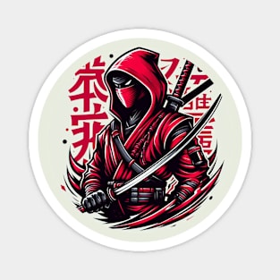 Red ninja Magnet