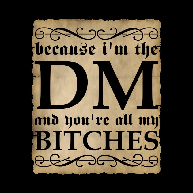 DM BITCHES SCROLL by Sifs Store