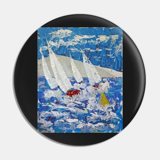 Around The Buoy - Acrylic Pin by pops