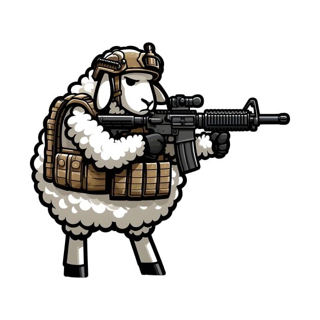 Tactical Sheep by Rawlifegraphic