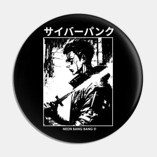 Japanese Streetwear | Cyberpunk Samurai Pin