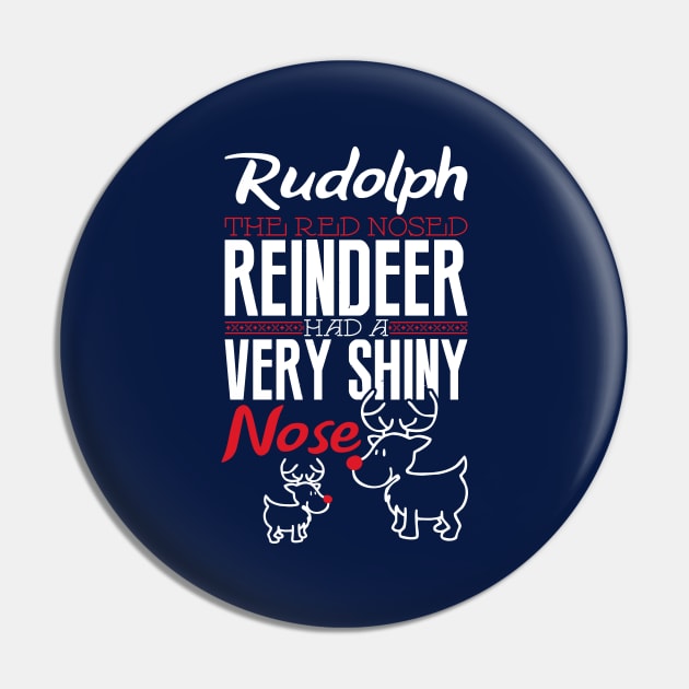 Rudolph the Red-Nosed Reindeer Pin by nektarinchen