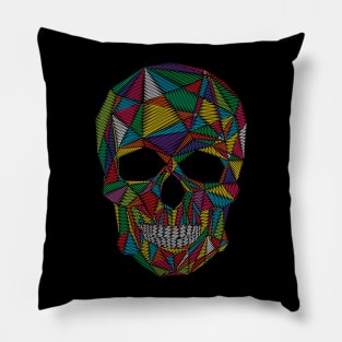 Skull Embroidery style Pillow