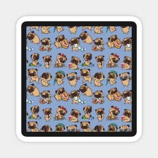 Pug Patterns Magnet