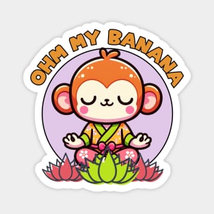 Monkey Yoga Instructor Magnet