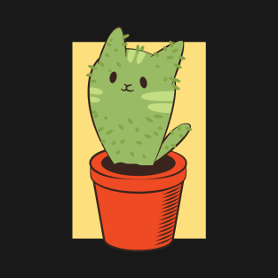 Cactus Kitten Tshirt gift T-Shirt