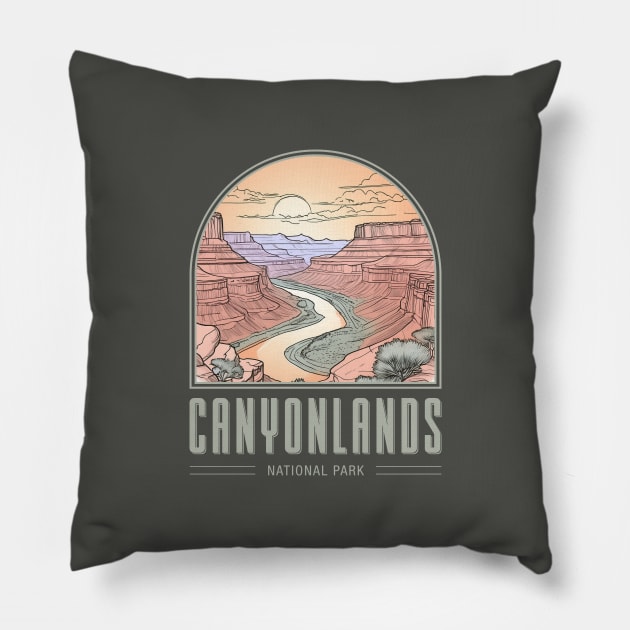 Canyonlands National Park Pillow by Curious World