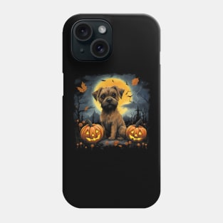 Halloween border terrier Phone Case