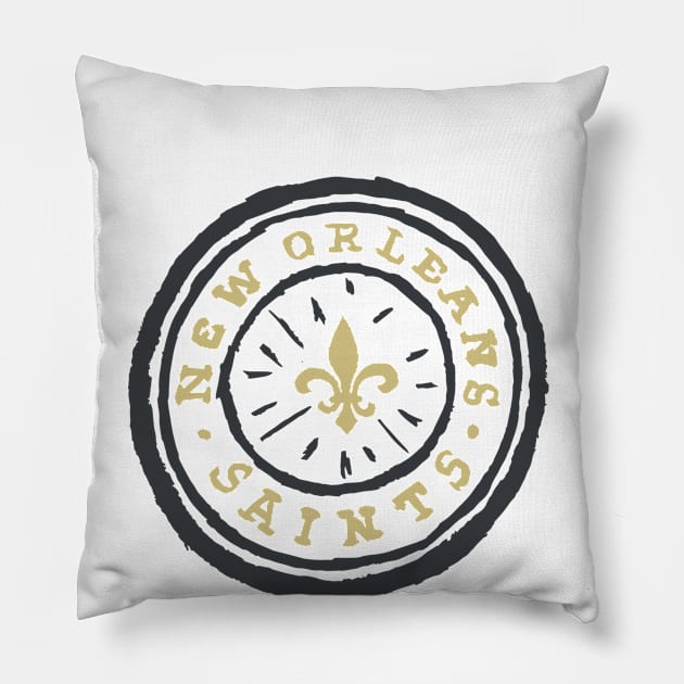 New Orleans Saiiiints 06 Pillow by Very Simple Graph