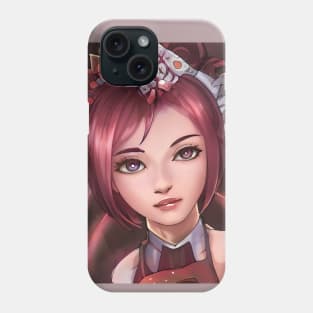 red hair anime girl Phone Case