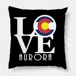 LOVE Aurora Colorado Pillow