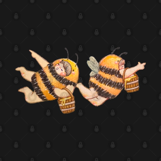 Honey Bee Harvest by Katfish Draws