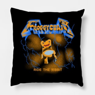 Froggy Chair: Ride the Ribbit (Golden Poison Dart) Pillow