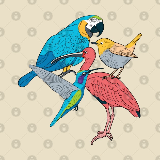 Exotic Birds Collection by Mako Design 