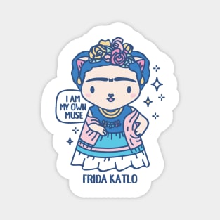 Frida Katlo Funny Animal pun Magnet