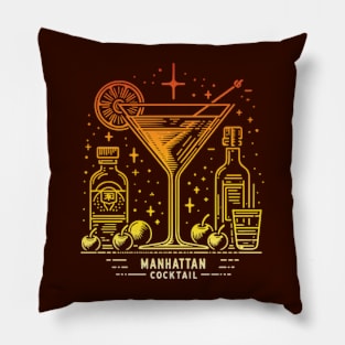 Manhattan Cocktail Pillow