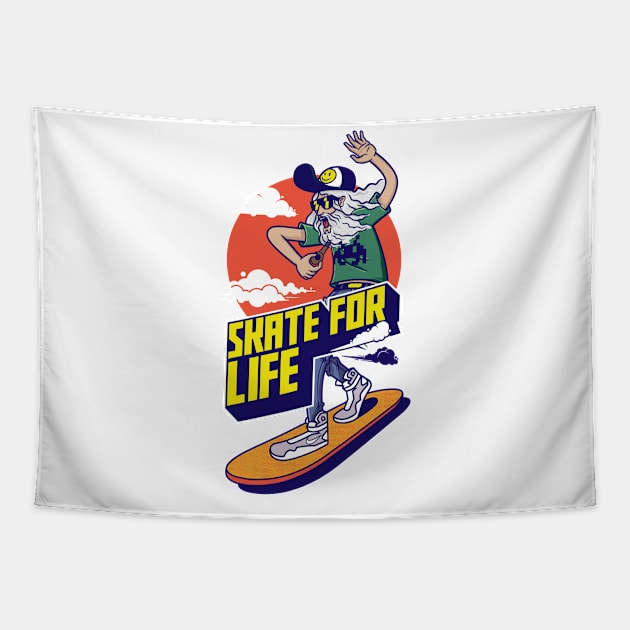 skate for life Tapestry by Playground