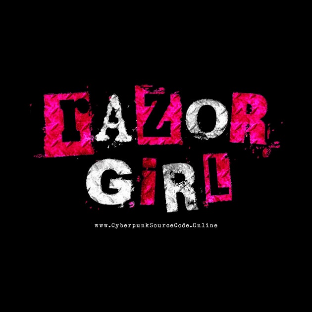 Razor Girl Logo Tee by Cultural Barbwire