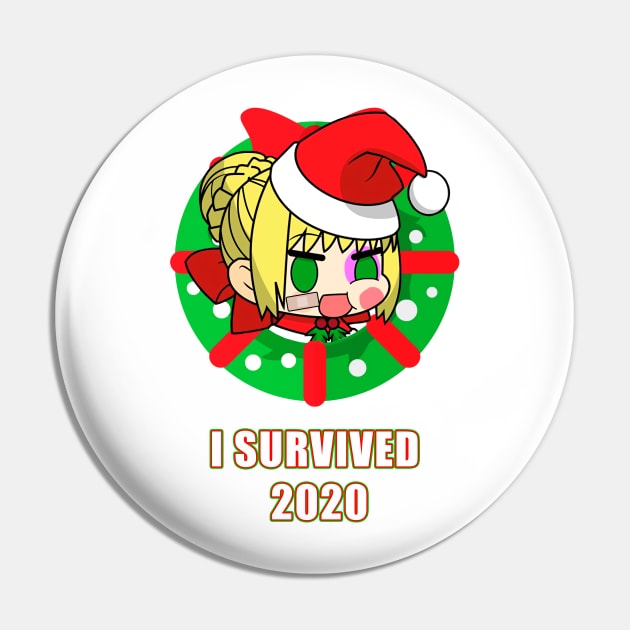I Survived 2020 Padoru Pin by Shiromaru