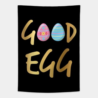 Good Egg gold text Tapestry