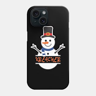 Christmas snowman Phone Case