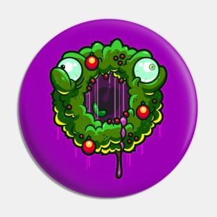 Zombie Wreath Pin