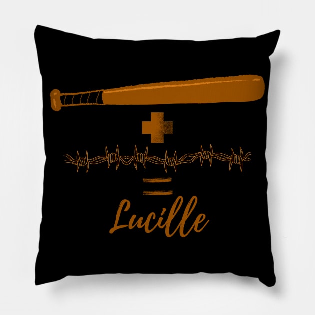 Lucille The Baseball Bat Pillow by igorstarina@gmail.com