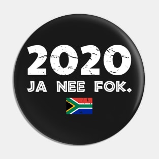 Ja Nee Fok South Africa 2020 Virus Pandemic Pin