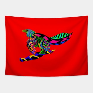 lights in red color from dinosaur bird ecopop Tapestry