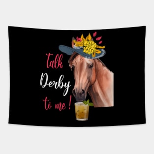 Talk Derby To Me Horse Racing Derby Day Tapestry