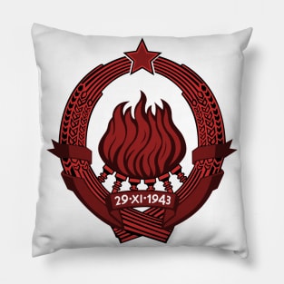 SFRJ Grb Crveni - Red Yugoslavia Pillow