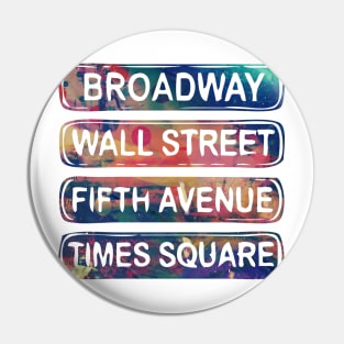 new york new york fifth avenue wall street time square broadway Pin