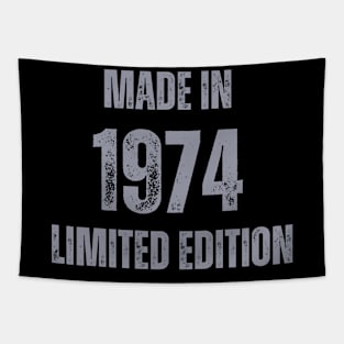 Vintage Made in 1974 , Limited Edition  , Gift for Mom Dad Birthday Tapestry