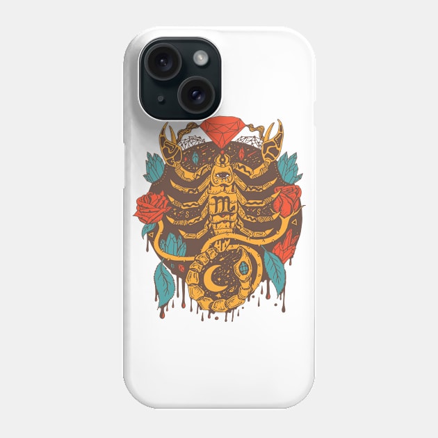 Cafe Mystic Scorpio Zodiac Phone Case by kenallouis