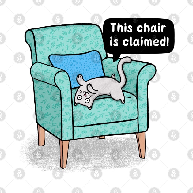 Cat on a Chair by Drawn to Cats