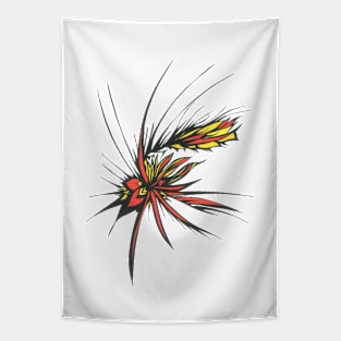 118 Unique Orange Yellow Black White Colorful Abstract Art Tapestry