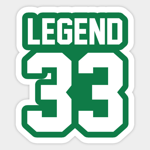 Larry Legend 33 Larry Bird Sticker Teepublic Uk