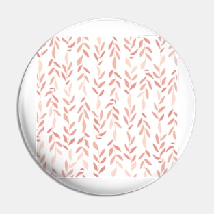 Blush Pink Minimalist Leaves Pin